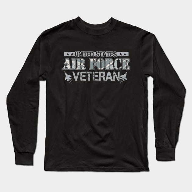 Air Force Veteran T-Shirt for Men or Women Long Sleeve T-Shirt by Otis Patrick